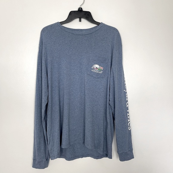 Vineyard Vines Blue Long Sleeves T-Shirt Size M - Picture 2 of 14